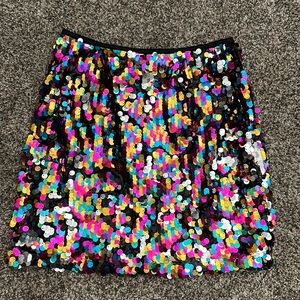 Sequin mini skirt